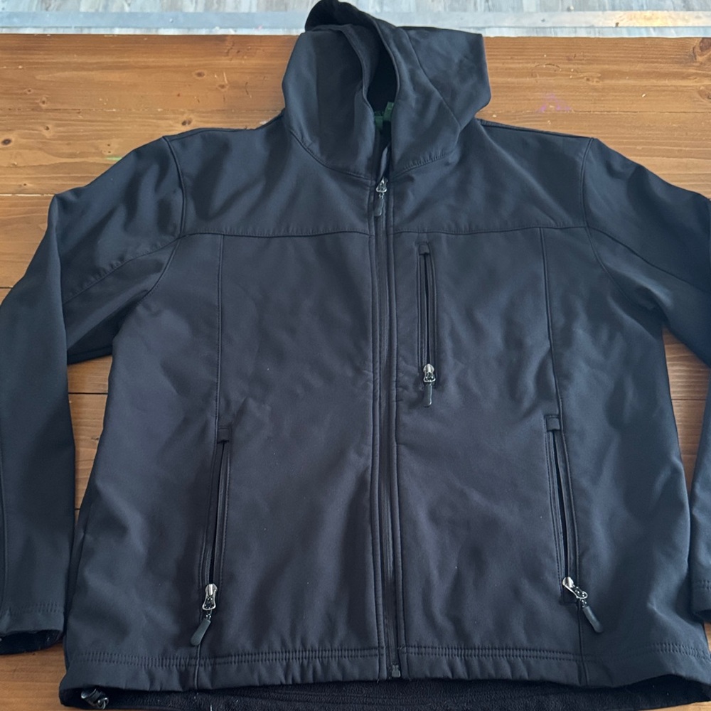 Men's‎ Black Performance Hooded Jacket